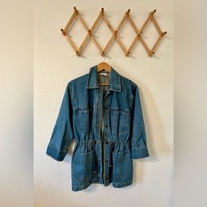 Denim Jacket with a cinched waist